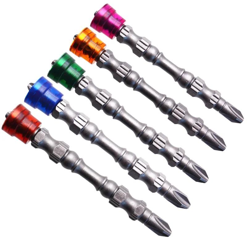 

5pcs PH2 Magnetic Phillips Cross Screwdriver Bits Set, 1/4 Inch Hex Shank S2 Alloy Electric Power Driver Bit Set For Plasterboar