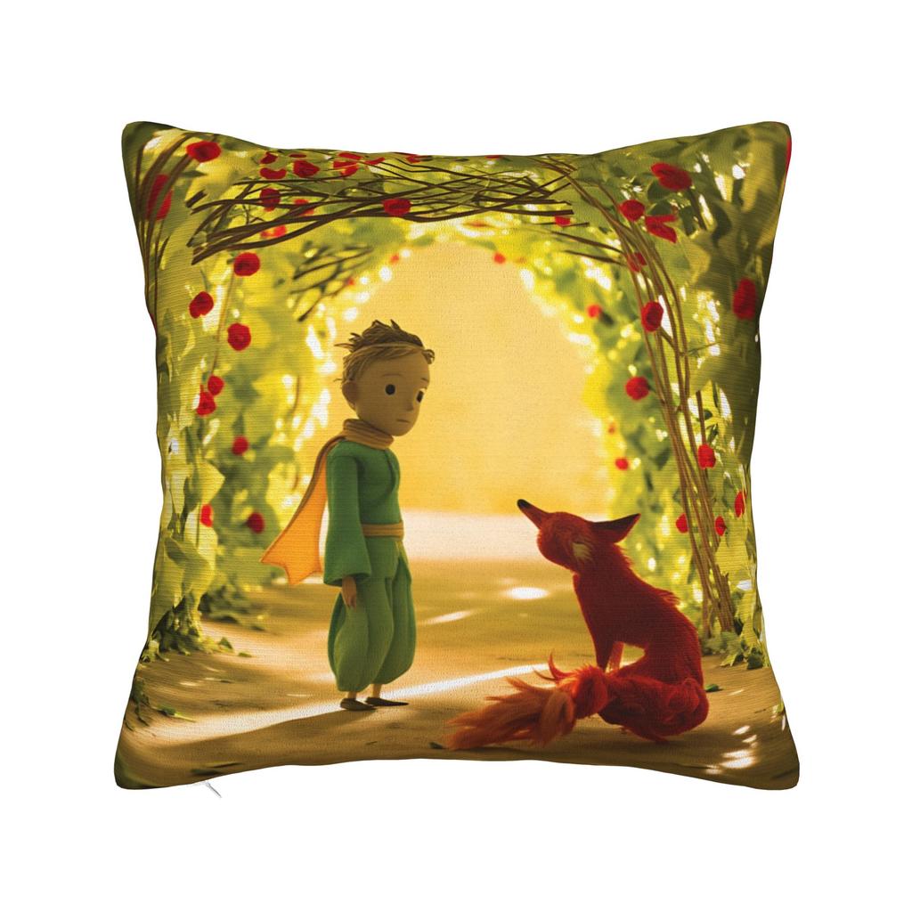 The Prince Fox Rose Pillow Case Soft Pillow Cover For Sofa Home Decoration Morden Pillowcases