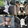 Cartoon Capybara Car Tissue Box - Seat Back Hanging Style Interior Decoration