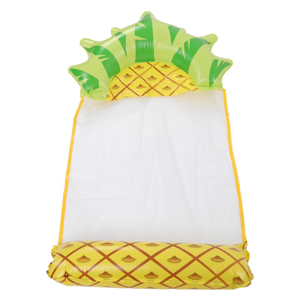 Water Hammock Float Lounger Pineapple Fruit Pattern Foldable Multifunction Inflatable Float Lounger