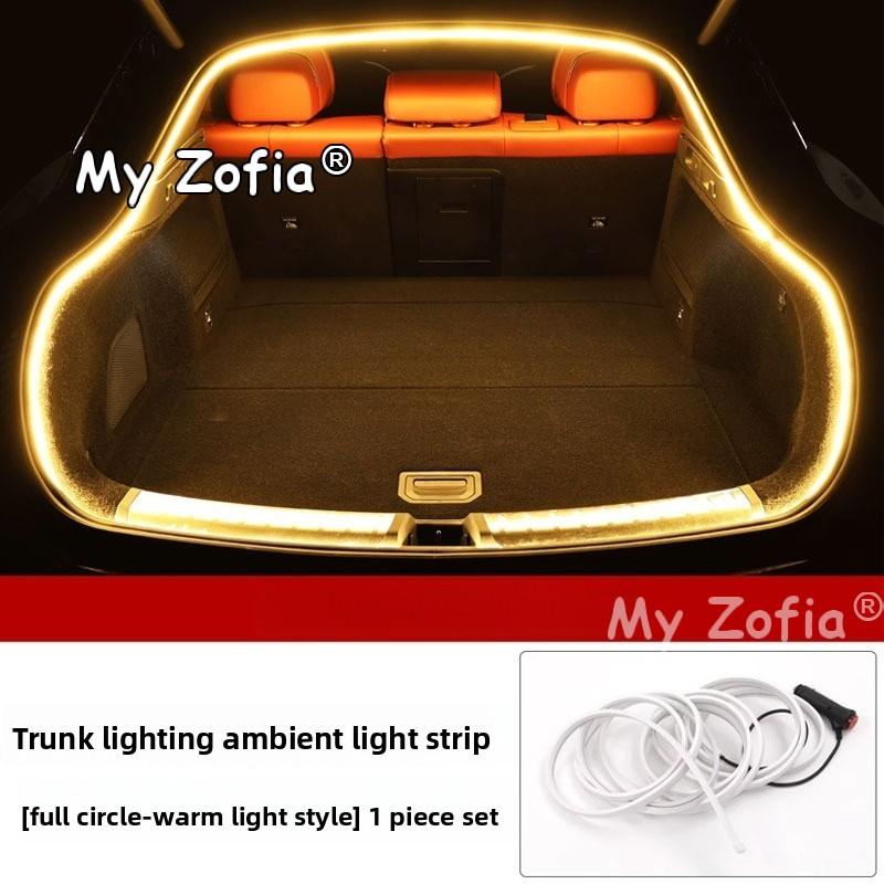 Car Trunk LED Light Ambient Interior Decorative Lamp Cargo Area Glow Light Protection Accessories For Zeekr 7GT 2025 2026