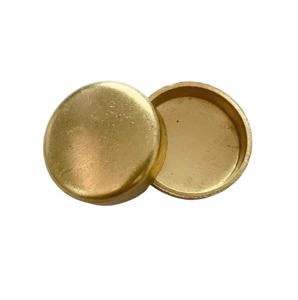 JT-SEAL 1PC Brass Round Welding Seal End Cap 8mm To 75mm Automotive Engine Cylinder Bowl Plug Pipe Fitting Connector (19mm)