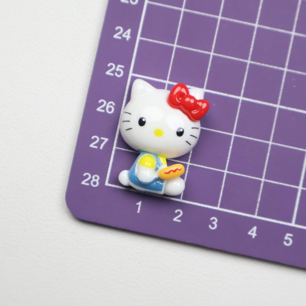 24/120PCS Cartoon DIY Accessories Apple Kitten DIY Resin Accessories Phone Case Hair Clip Keychain Pendant Accessories