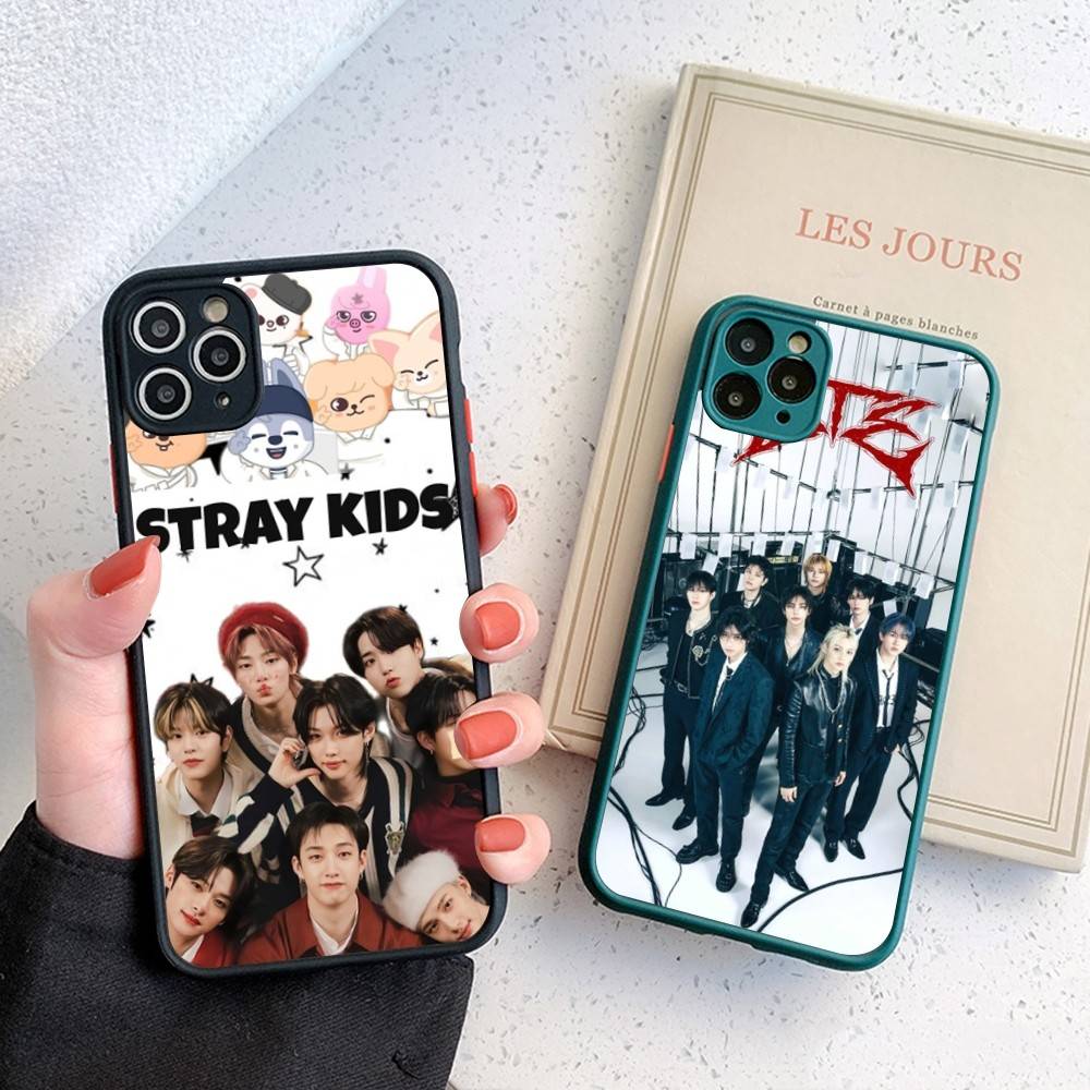 1pc Cool Kpop Singer S-stray K-kids Phone Case For IPhone 14 11 12 13 Mini Pro Max 8 7 Plus X XR XS MAX Translucent Matte Cover