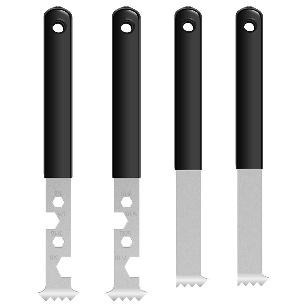 4Pcs Steel Paver Removal Tool High Hardness Paver Puller Tool with Non Slip Handle Labor Saving Paving Brick Pry Bar for Brick