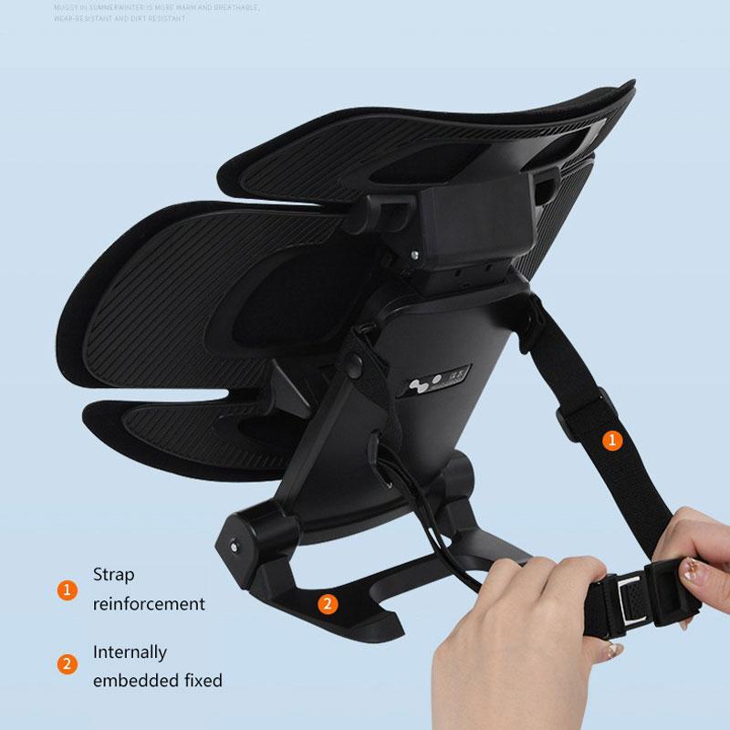 Durable Lumbar Cushion Three-stage Solid Color Car Seat Chair Lumbar Back Support Driver Seat Back Car Lumbar Support