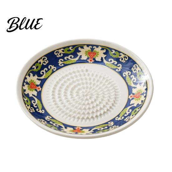 Garlic Mincer Ceramic Kitchen Grater Grating Manual Plate Grinder Multi-Functional Ginger Small Bowl Zester Bowl All-in-One Prep Mixing Serving