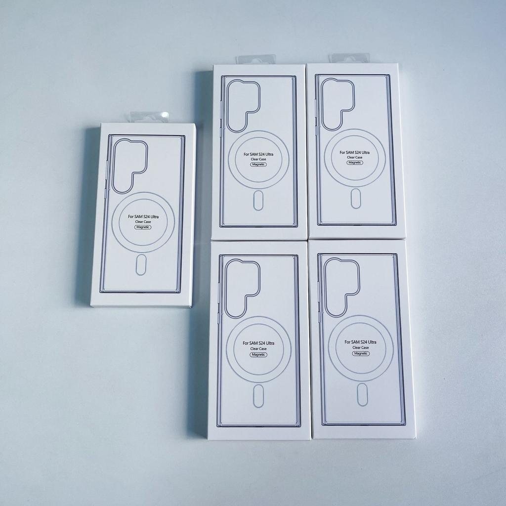 Original Magsafe Magnetic Case for Samsung Galaxy S25 S24 S21FE S22 Plus S23 Ultra Plus Wireless Charging Shockproof Clear Cover