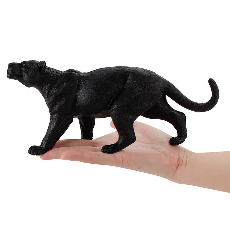 Figurine Animalière Pvc Panthère Noire avec Design Authentique pour les Passionnés de Nature