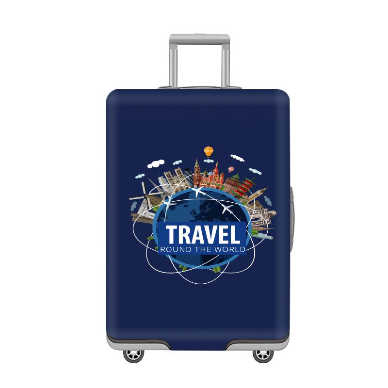 Vlastní elastický potah na kufr, zesílená ochrana proti prachu s potištěným obrázkem