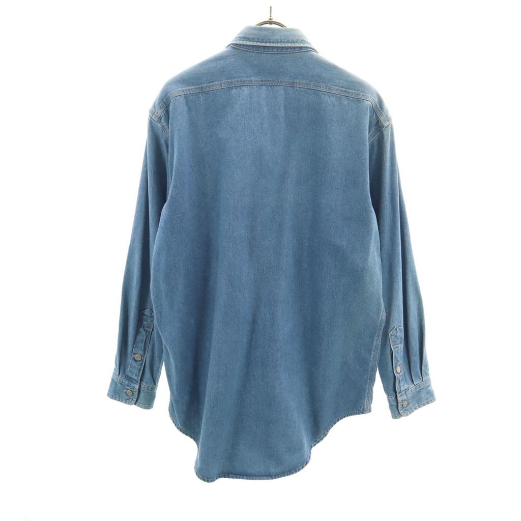 POLO COUNTRY RALPH LAUREN 80s 90s Old Long sleeve Denim shirt M Wash blue Men's Used