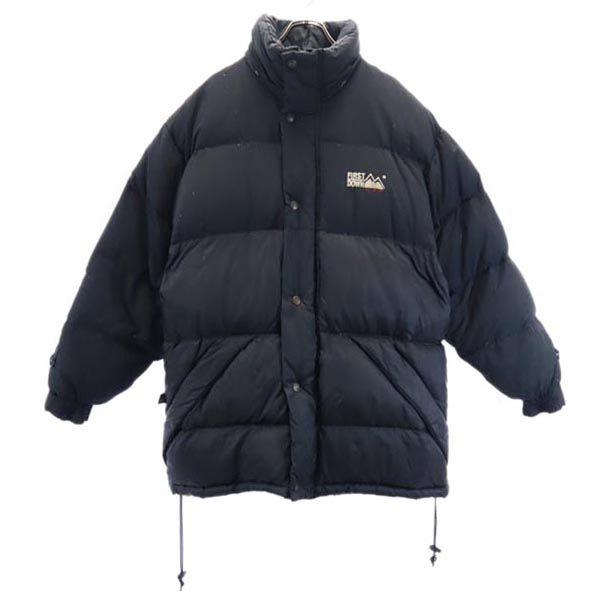 

FIRSTDOWN длинный пуховик M черный Мужской Б/у