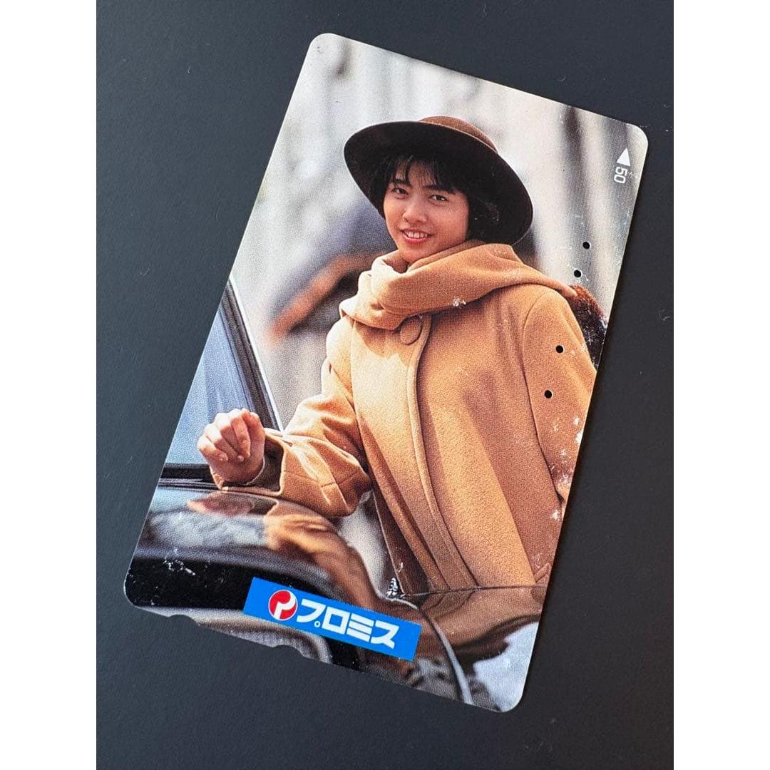 Extremely rare, miraculous 49-year-old Yuki Uchida, around the time of her debut, used telephone card