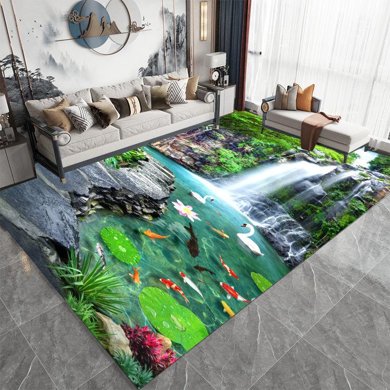 3D Carpet Floor Mat Simulation Landscape Pattern Living Room Carpets 200x300 Home Decor Sofa Mat Bedroom Bedside Rugs Non Slip