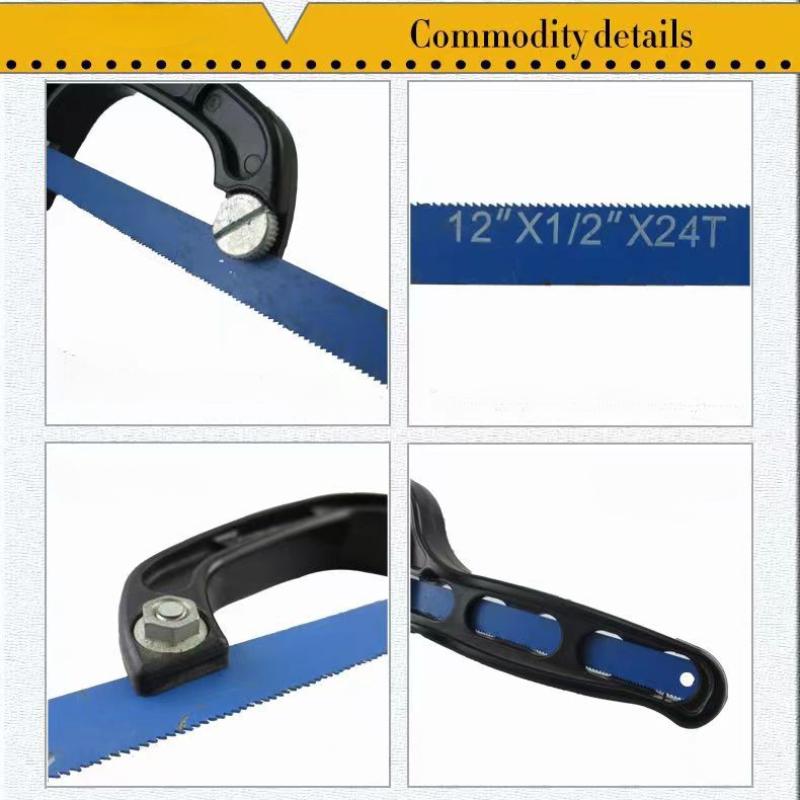 1PC Mini Saw Blue Adjustable Hacksaw Woodworking Saw Portable Hand Saw Plastic Handle Hand Tool Garden Hand Tools