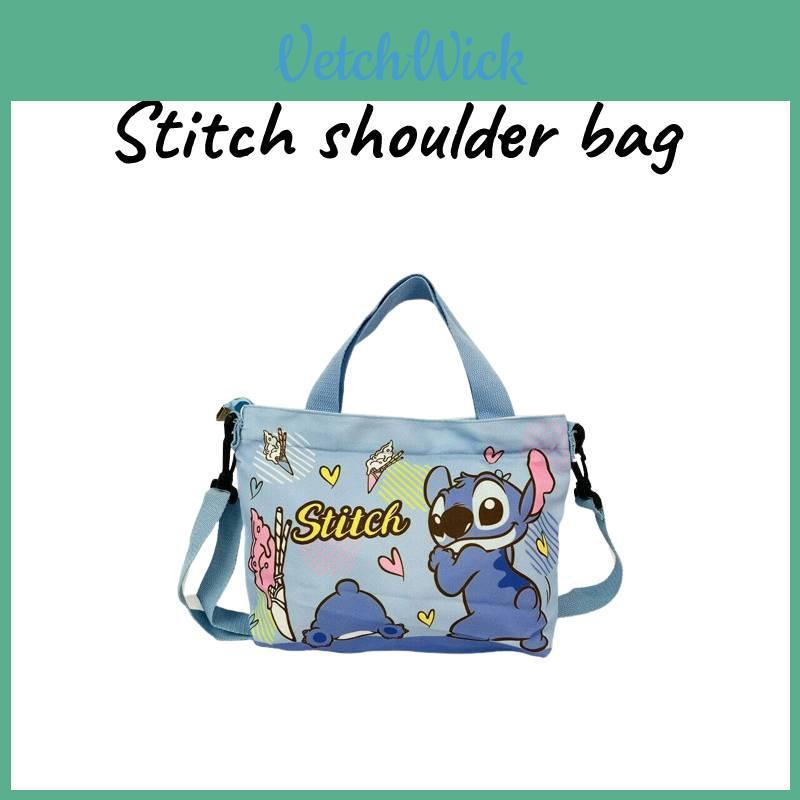 Cute Cartoon Canvas Crossbody Bag For Women, Stylish And Spacious, Blue Color, 3021cm