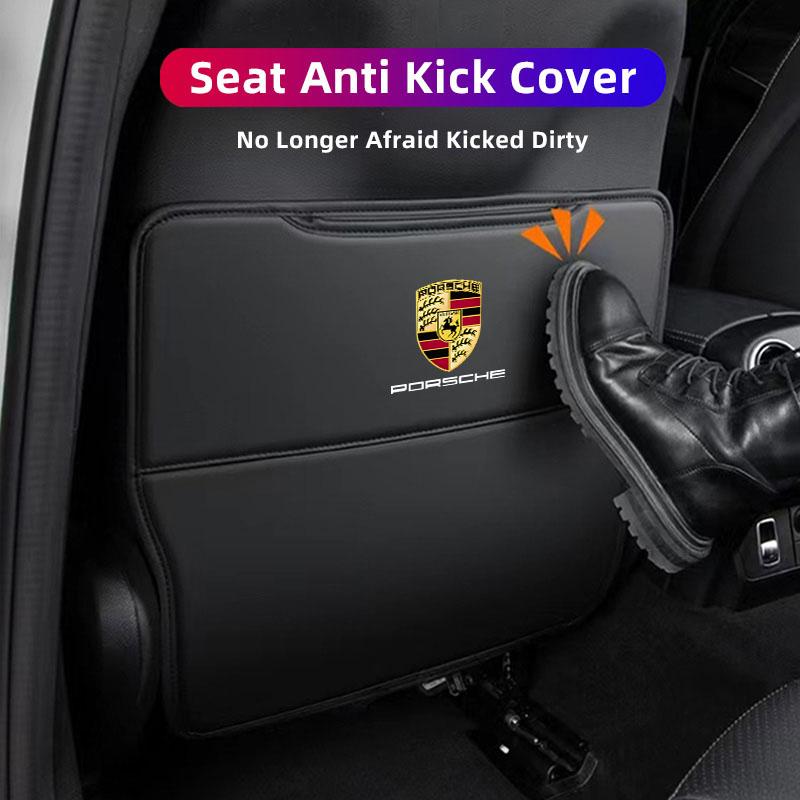 Covoraș Anti-Lovire cu Piciorul pentru Scaun Auto, Protector Spătar Scaun, Accesorii Pentru Porsche Panamera Taycan 911 718 Macan Cayenne Boxster Cayman 918