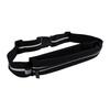 Running Waist Pack Reflective Strips Water Proof Adjustable Strap 3 Pockets Running Belt Black