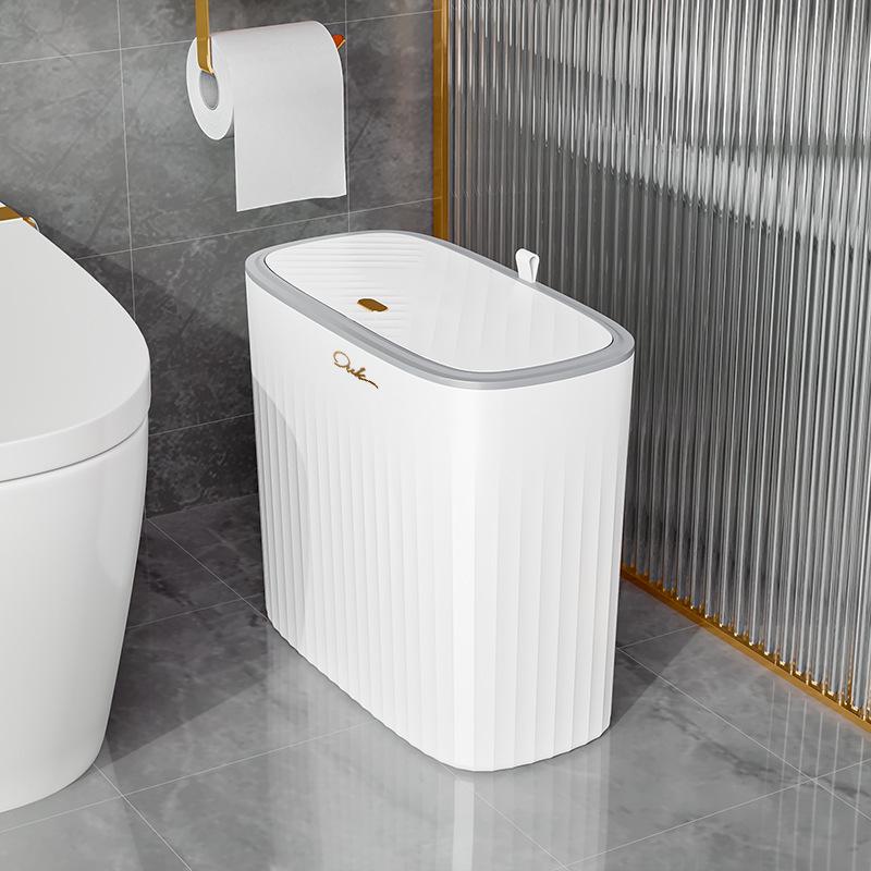 Push-Top Large Capacity Trash Can for Bathroom, Kitchen, or Living Room