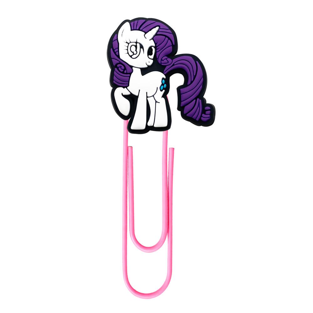 My Little Pony Creative Cartoon Bookmarks - Colorful DIY Large Paper Clips for Office Supplies