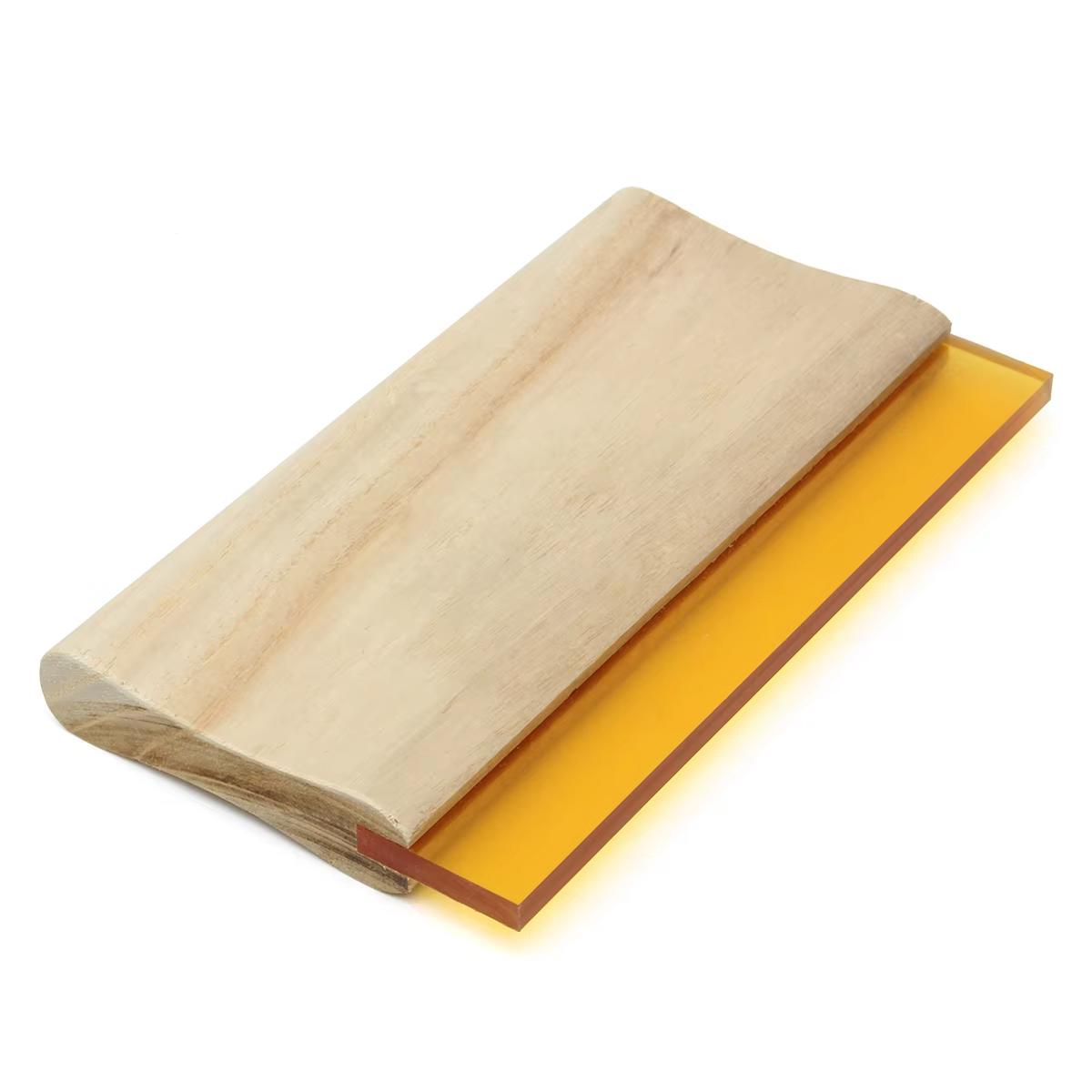 Promotion! 8 inch Silk Screen Printing Press Squeegee Single 70 Durometer Ink Scraper Tools Rubber, Wood