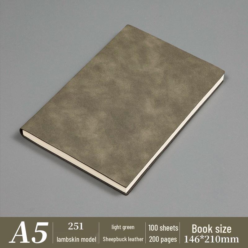 A5 Custom Logo PU Leather Business Notebook - Meeting Minutes and Office Notepad