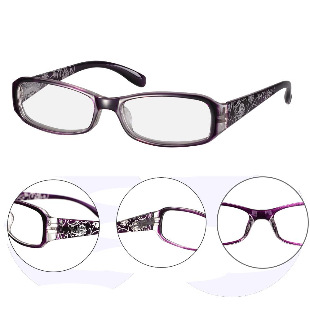 Fashion Flower Print Ultra Light Resin Reading Glasses Women   Men Magnifying Presbyopic Eyewear Vision Care Strength +1.0~+4.0