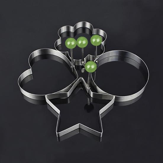 Nerezová forma na tvarování smažených vajíček Kroužek na palačinky Forma na vaření Kuchyňské nástroje