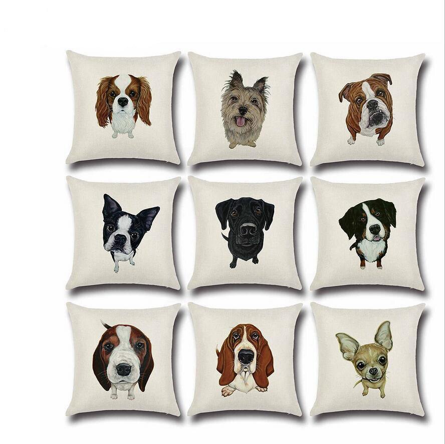 dog themed throw pillows