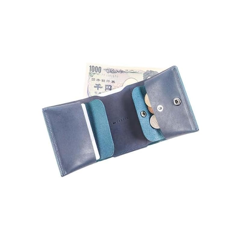 [FABRIK] Wallet Trifold Wallet Fabric A Compact Wallet That Fits Well TRI-FOLD WALLET Genuine Leather Men's Present Life Mini Wallet Berry