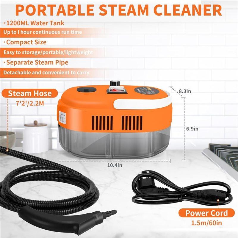 Promotion!EU Plug 1L High Handheld Steam Cleaner 6 High Speeds Pressure Temperature Portable Car Steam Cleaner Machine C