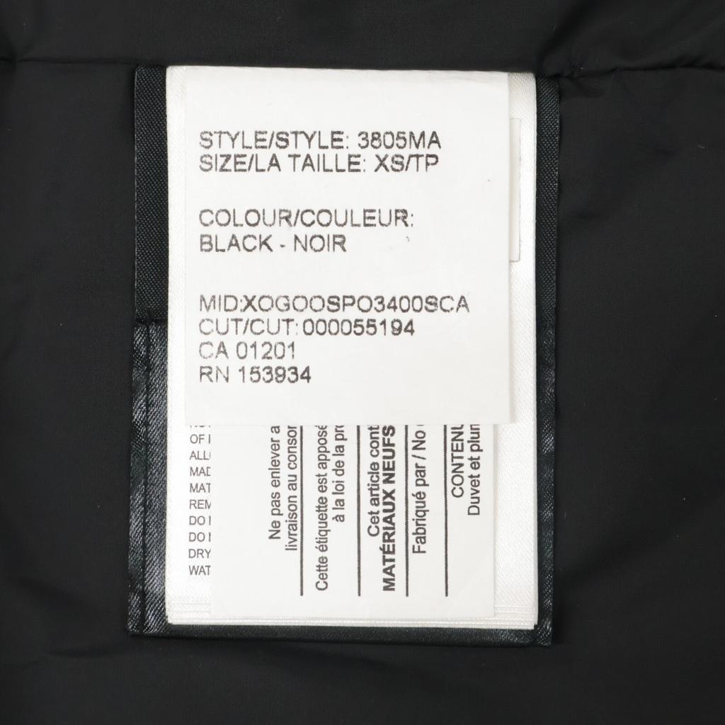 CANADA GOOSE [Excellent Condition/Domestically Authorized SAZABY LEAGUE Co., Ltd.] 3805MA CARSON PARKA Carson Parka Down Jacket FUSION XS/TP blackUsed