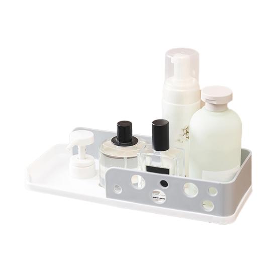 

Стеллаж для хранения, настенная клейкая полипропиленовая клейкая полка для душа для ванной комнаты серый