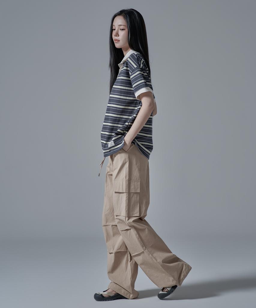 WAARFORWOMAN W1143 Cotton Banded Cargo_Beige