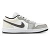 Jordan Air Jordan 1 Cow Leather Abrasion Resistant Low top Skateboard Shoes Unisex Gray 553558-165(team1954-)