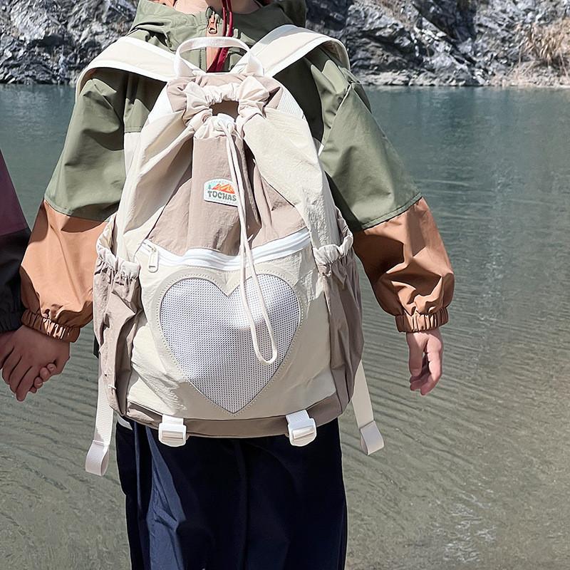 Kids Contrast Colorful Color Backpack Padded Straps Lightweight Bags Travel