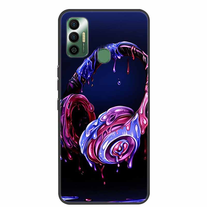 Per Tecno Spark 7 Custodia Lusso Silicone Morbido TPU Cover Custodie per Telefono Per Tecno Spark 7 Pro Spark 7P Spark7 Protettiva KF6 Coque