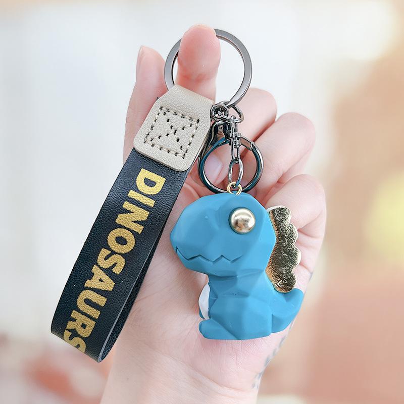 

Скандинавский стиль Граненый динозавр Брелок Подвеска - Милый парный Шарм для машины/сумки