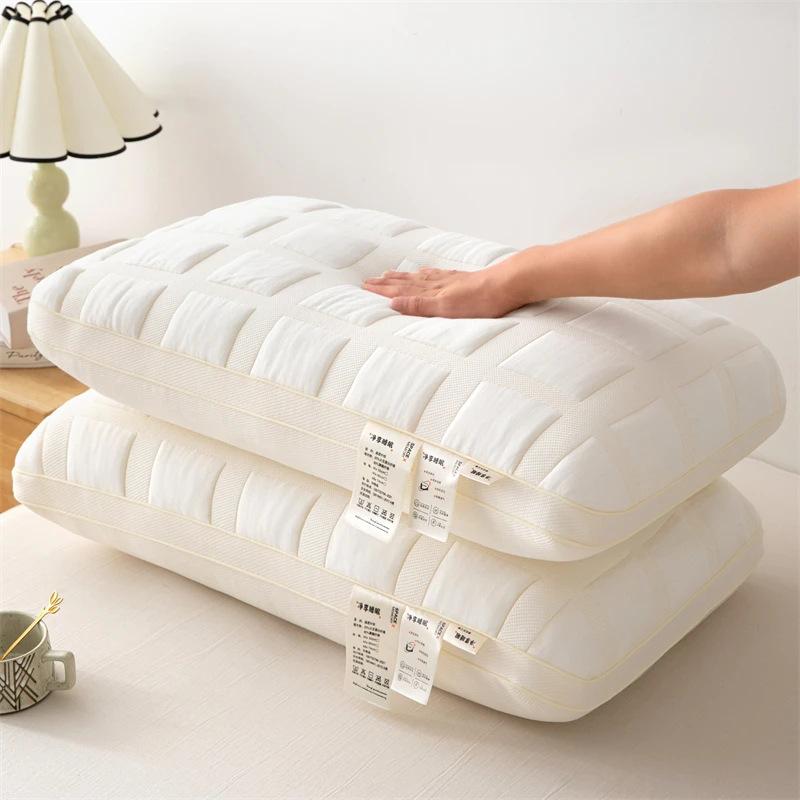 

Comfortable Pillows for Sleeping High Quality Sleep Pillow Deep Sleep Neck Pillow Does Not Collapse Pillow Hotel Pillow 48x74cm 48x74cm белый