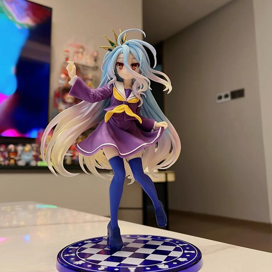 19CM Anime NGNL No Game No Life White Figure Anime PVC Anime Action Figures Model Collection Ornament Anime Model Toy Gift