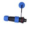 IP68 Waterproof Aviation Plug Socket Set LP16 3Pin Weld Free Back Nut Type Male Female Butt Terminal