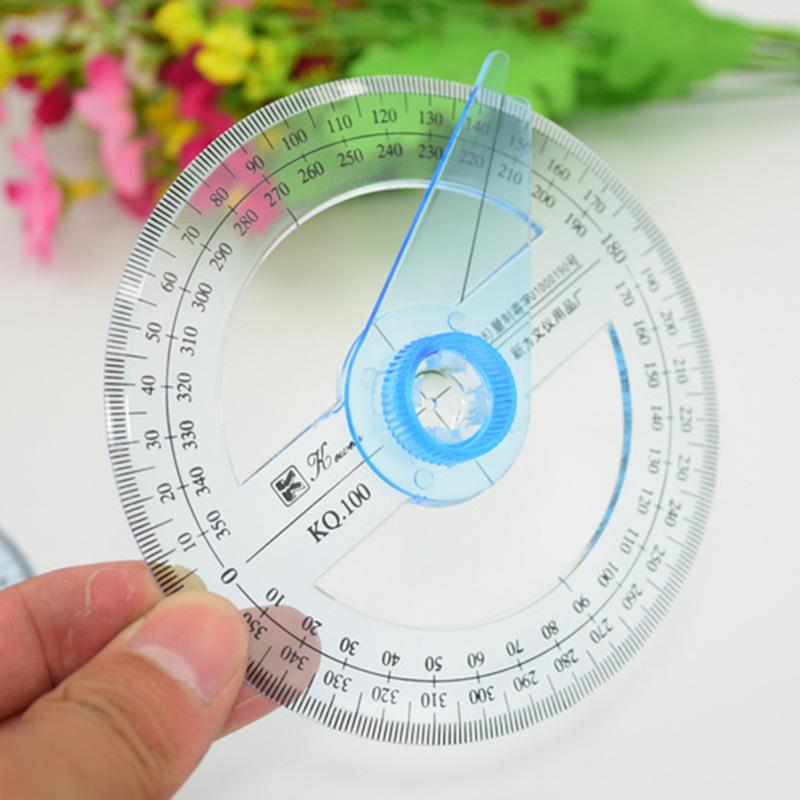 Arm Rotary Measuring Ruler Plastic 360 Degree Pointer Protractor Angle Finder Measurement Height Limit Gauge Tools