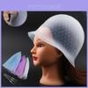 Touca de Destaque de Silicone Premium Para Coloração de Cabelo Uso de Salão Disponível em Azul Roxo e Branco