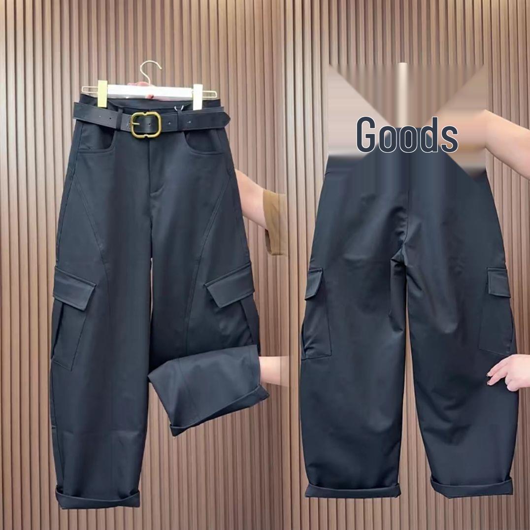 

European-Style Women s Wide-Leg Harem Pants - Casual, Curved, Versatile, and Slimming Fashion. XL/29 (115-125 jin)