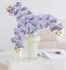 Große 9-Kopf Phalaenopsis Orchidee Künstliche Blume für Hotel- oder Wohnzimmerdekoration