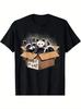 Camiseta Adote um Gato Guaxinim Gambá Gambá Adote um Gato de Rua