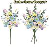 Realistic Easter Flower Bouquet Colorful Decorative Easter Egg Decor DIY Berry Easter Egg Branch Party Decoration