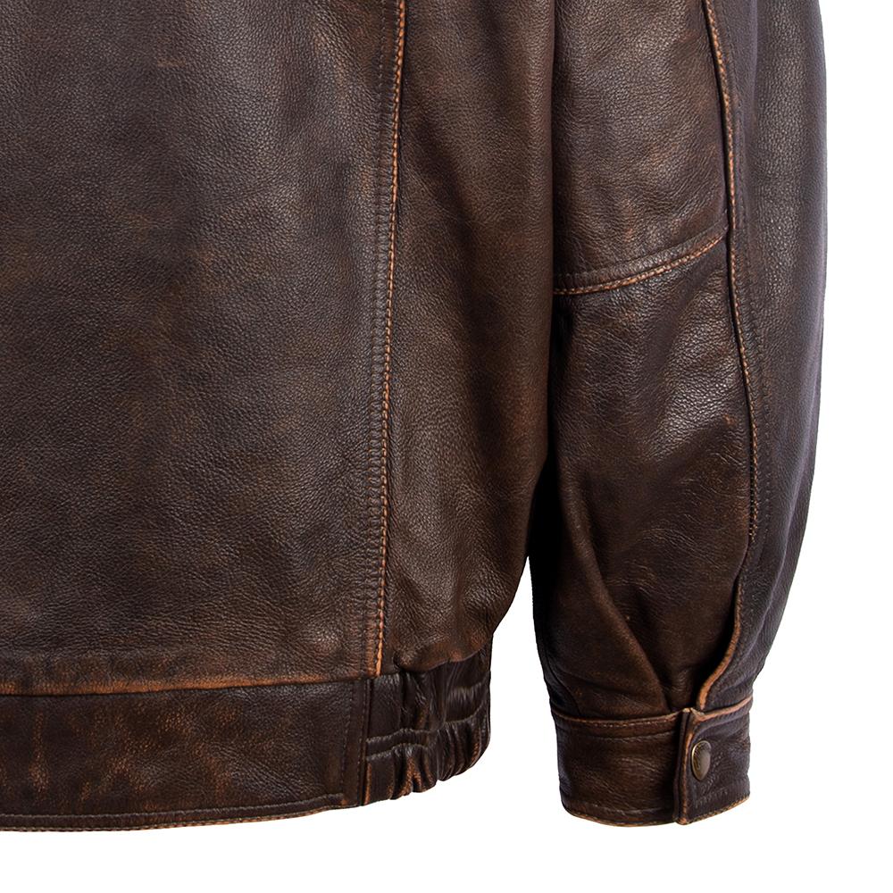 Vintage Brown Genuine Cow Men Leather Jacket Black Sheepskin Loose Men's Oversized Coat Spring Autumn