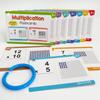 Multiplication Flash Cards 0-12 Visual Assisted Arithmetic Reusable Portable Flashcards for Kids