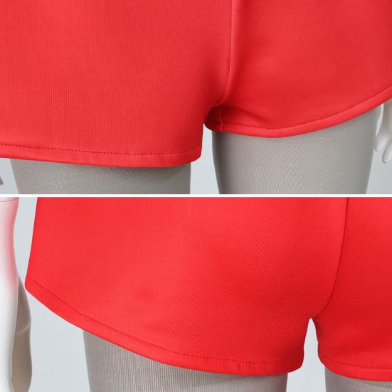 1 Set Eleven Cosplay Kostüme Damen Oberteil Schal Shorts Strumpfhose Set Halloween Cosplay Outfits für Mädchen Kostümpartys Fan-Treffen Fotoshootings